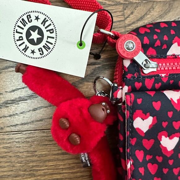 KIPLING Heart Festival El Dorado Crossbody Bag NWT - Picture 2 of 8